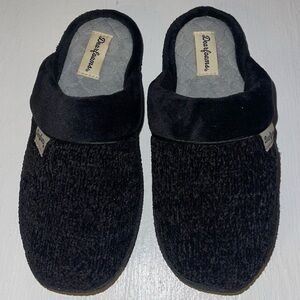 Dearfoams Black Slippers 5/6